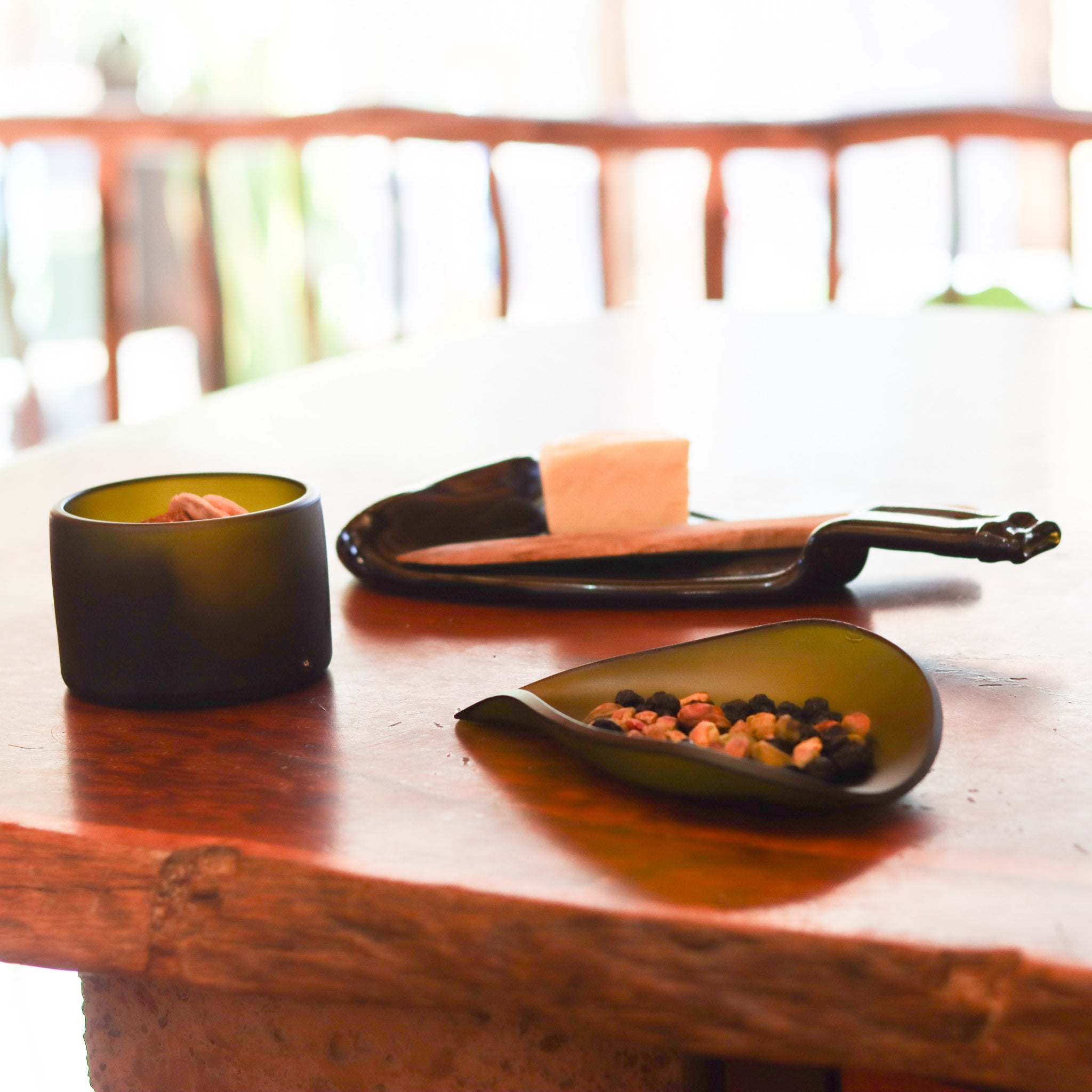 The Prestige Collection Punt Dish, thoughtfully placed in a sophisticated dining setting, illustrating its versatility and the seamless fusion of form and function for everyday elegance.