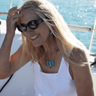 Eco-chic ReValued Pendant Necklace worn, highlighting its versatile style and artisanal beauty."